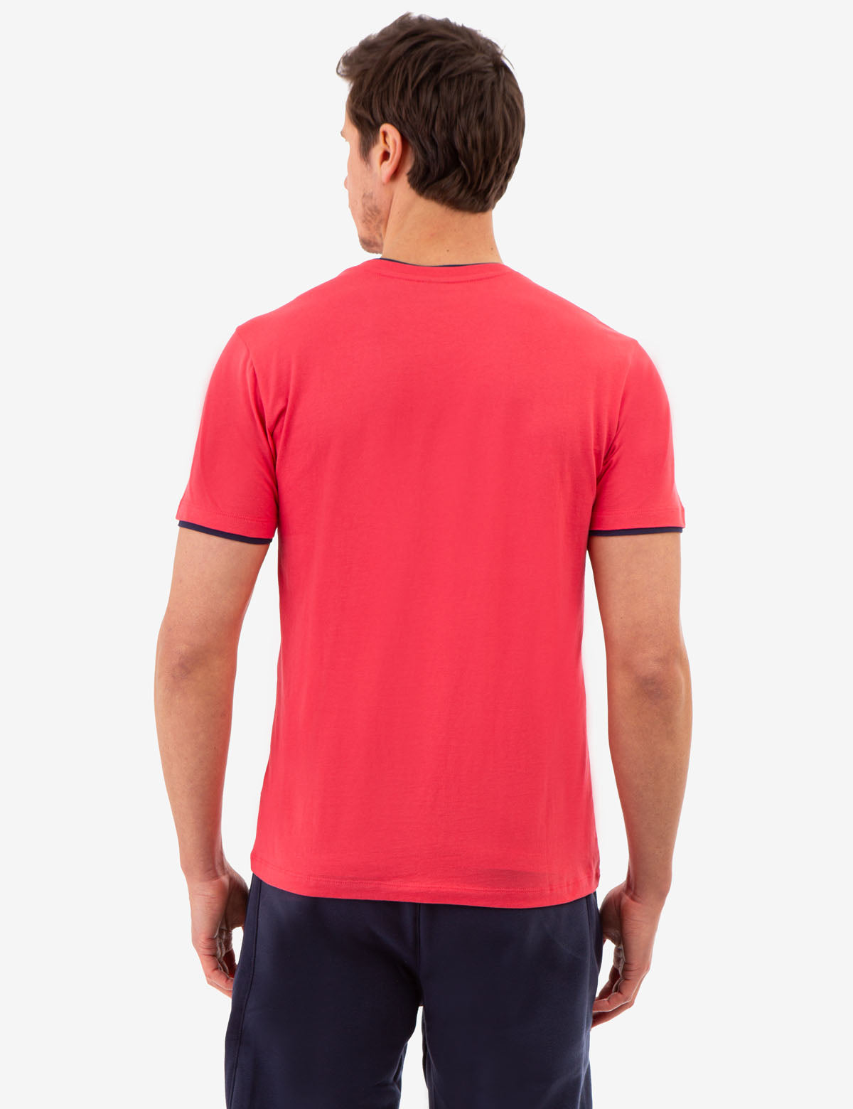 Double V-Neck T-Shirt for Men | Casual Slim Fit Tee