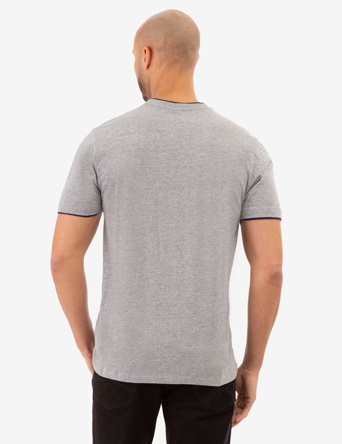 Double V-Neck T-Shirt for Men | Casual Slim Fit Tee