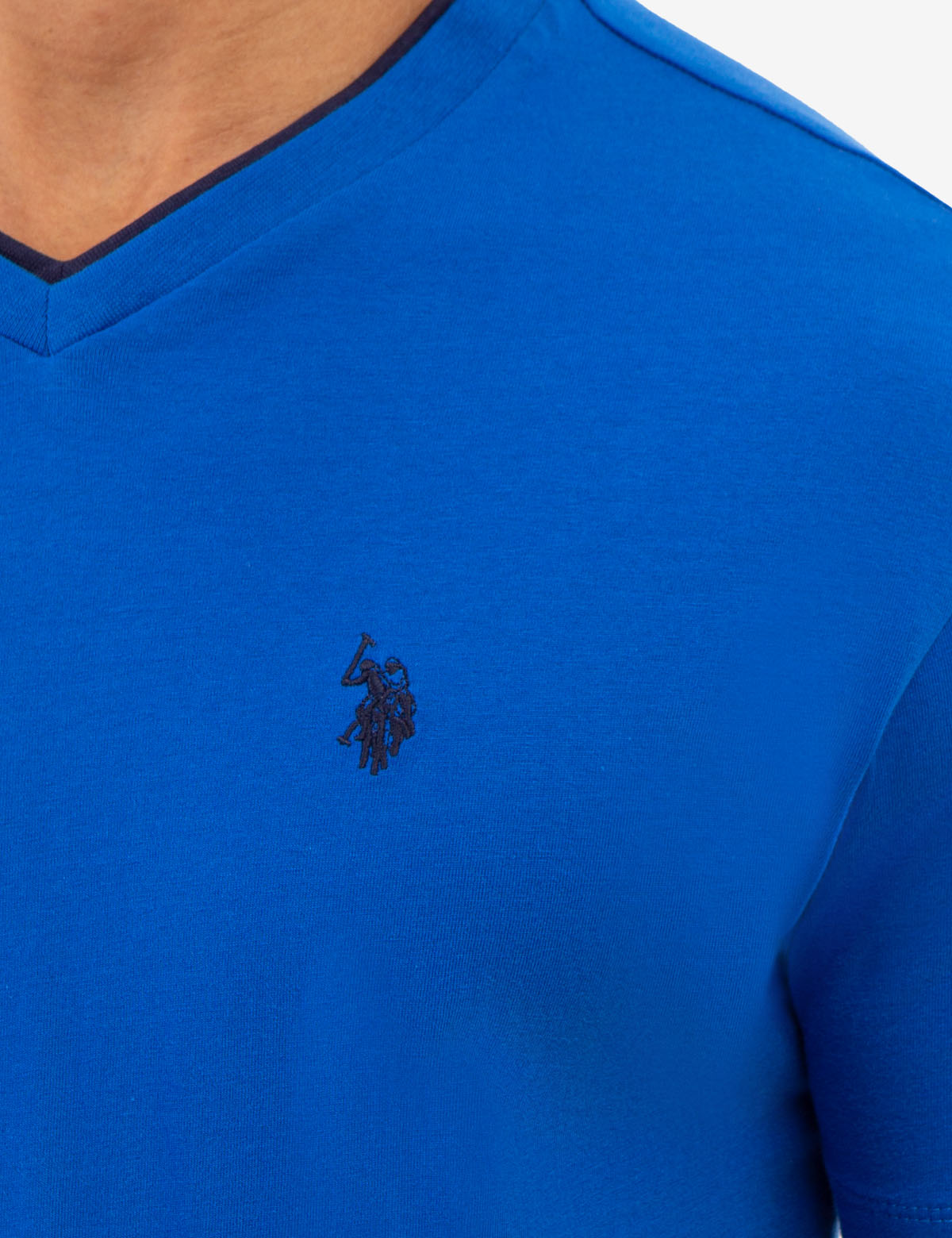 Double V-Neck T-Shirt for Men | Casual Slim Fit Tee