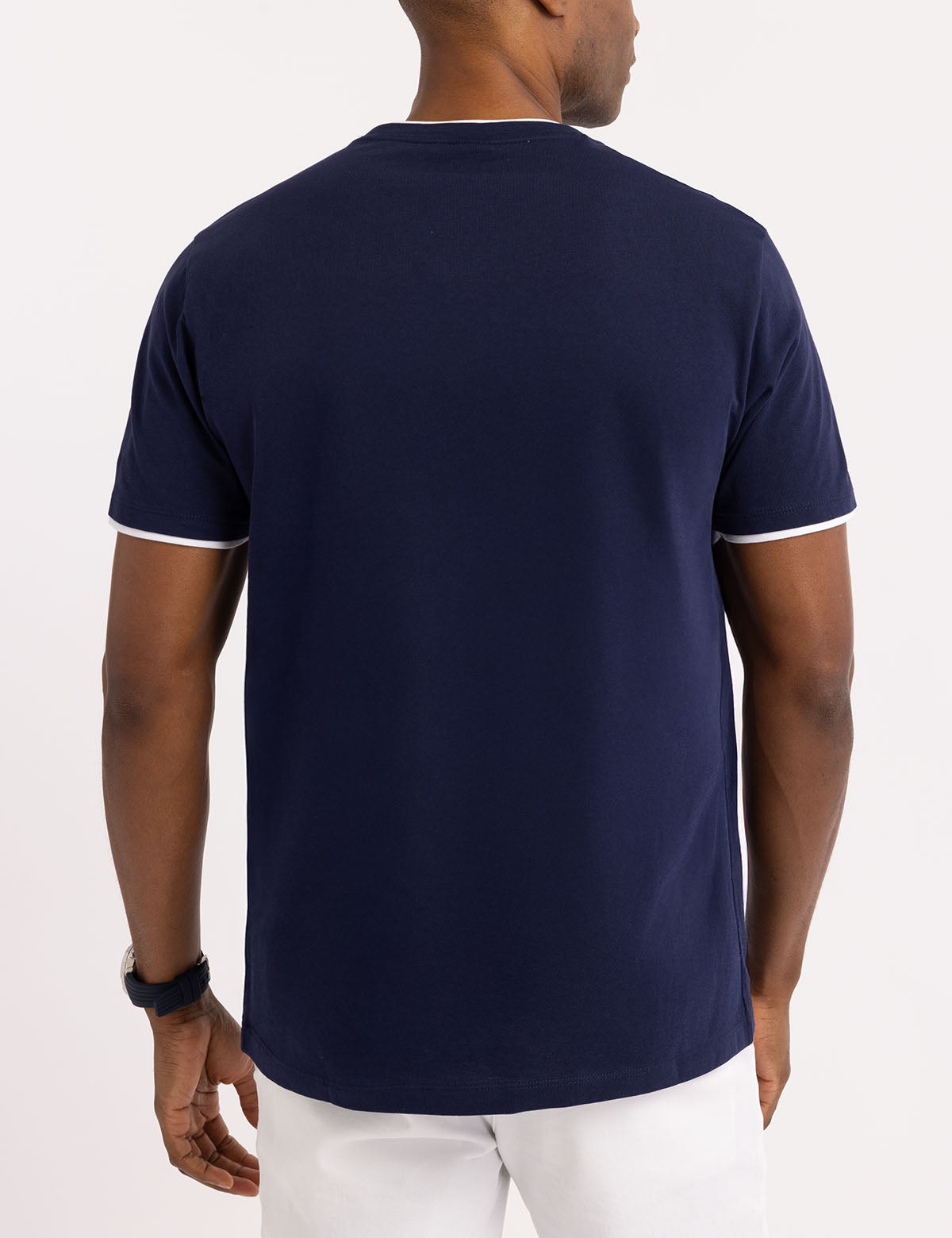 Double V-Neck T-Shirt for Men | Casual Slim Fit Tee