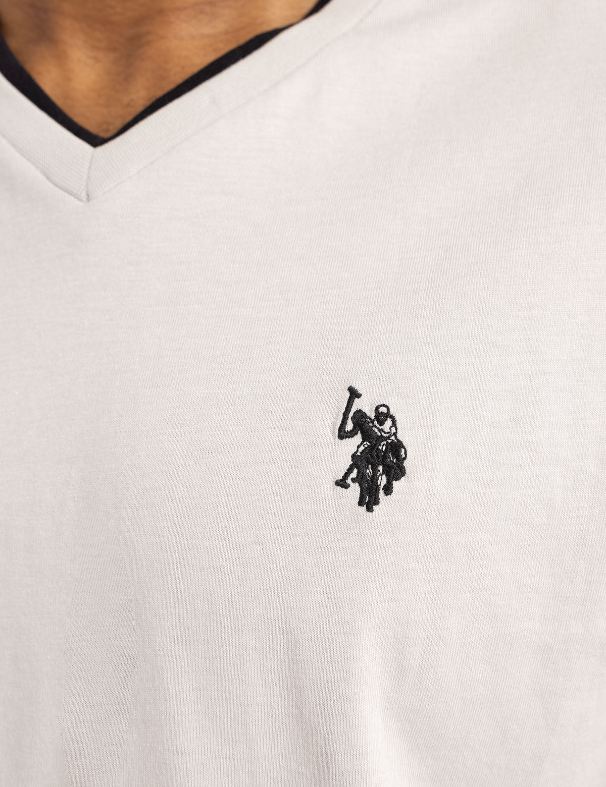 Double V-Neck T-Shirt for Men | Casual Slim Fit Tee