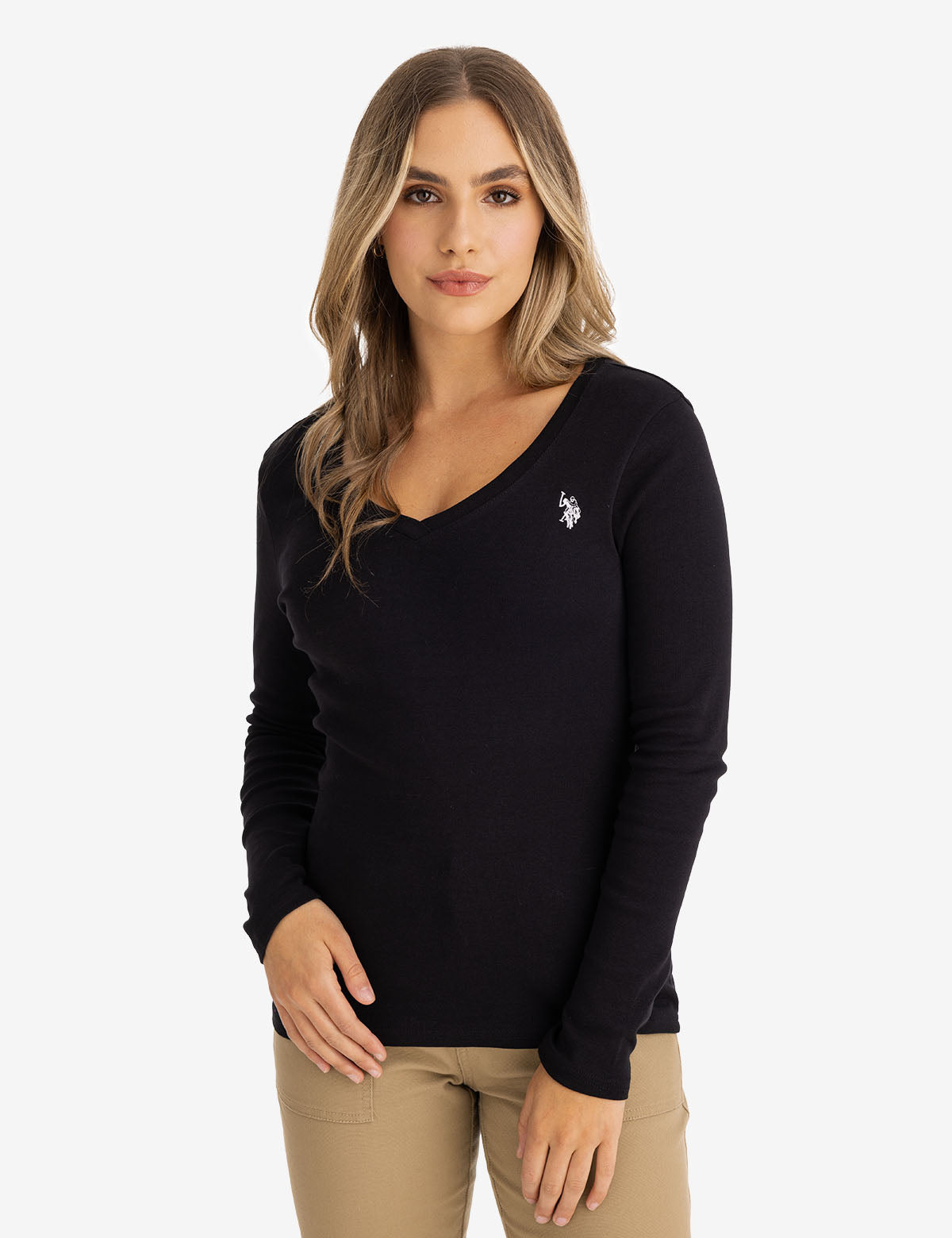 Long Sleeve V-Neck T-Shirt for Men & Women | Soft Cotton Casual Wear