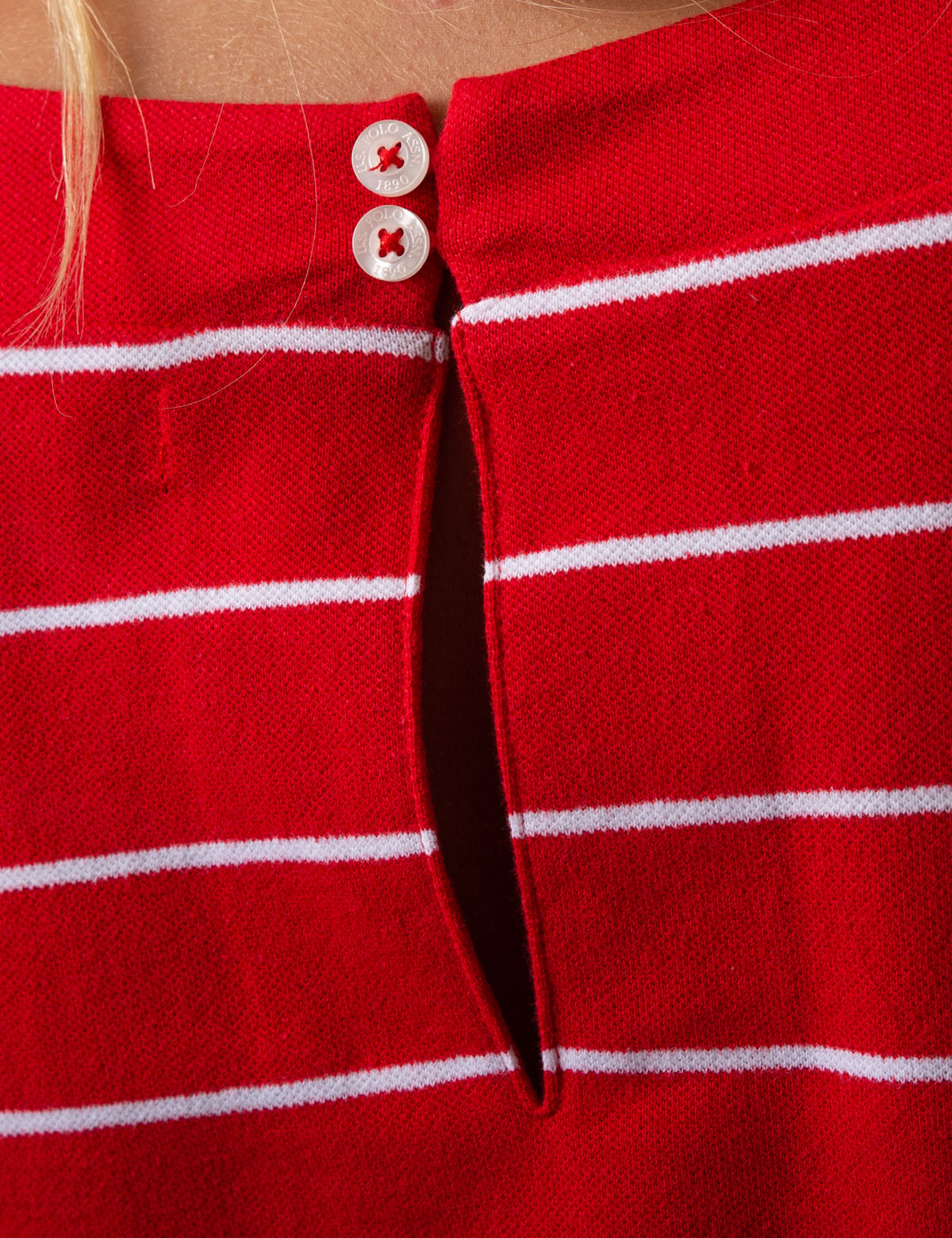 Striped T-Shirt Dress with Keyhole Back & Cap Sleeves