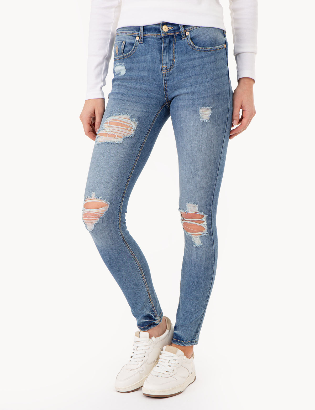 Super Skinny Jeans for Women - Stretch Denim with Waist-Defining Fit