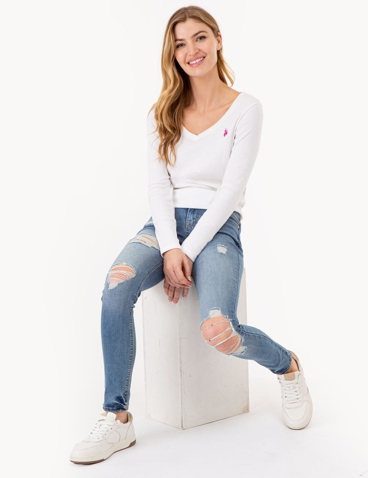 Super Skinny Jeans for Women - Stretch Denim with Waist-Defining Fit