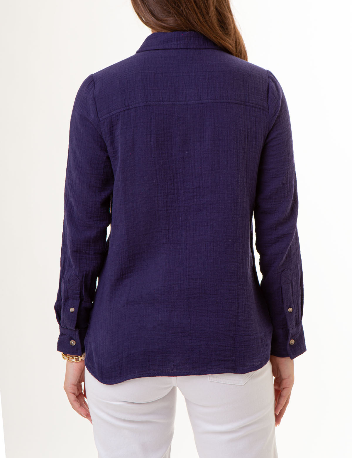 Textured Button-Up Long Sleeve Shirt for Men | Casual & Stylish