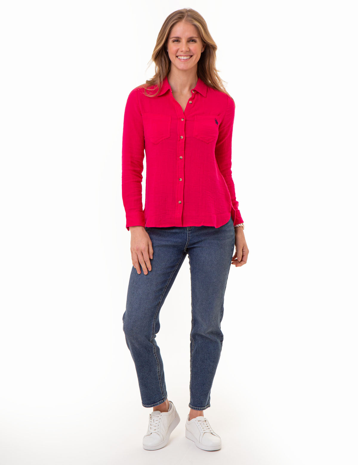 Textured Button-Up Long Sleeve Shirt for Men | Casual & Stylish