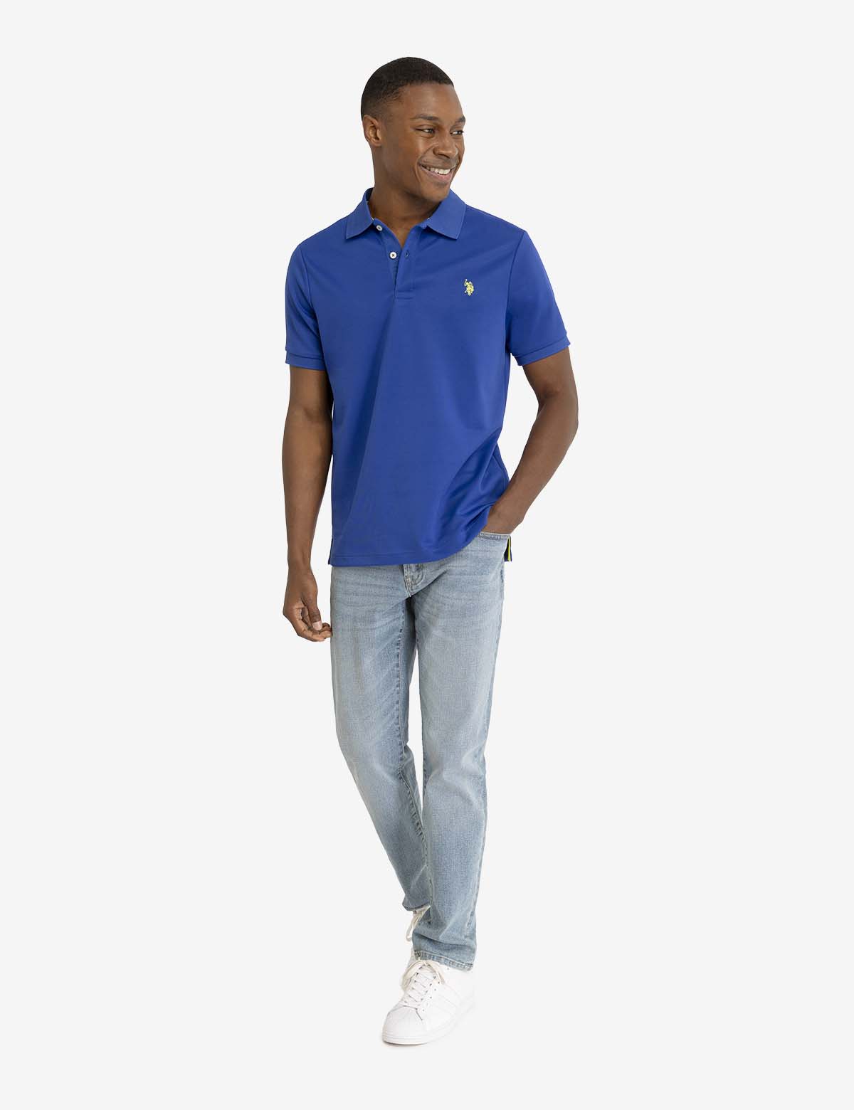 Textured Ottoman Polo Shirt for Men | Premium Cotton Style