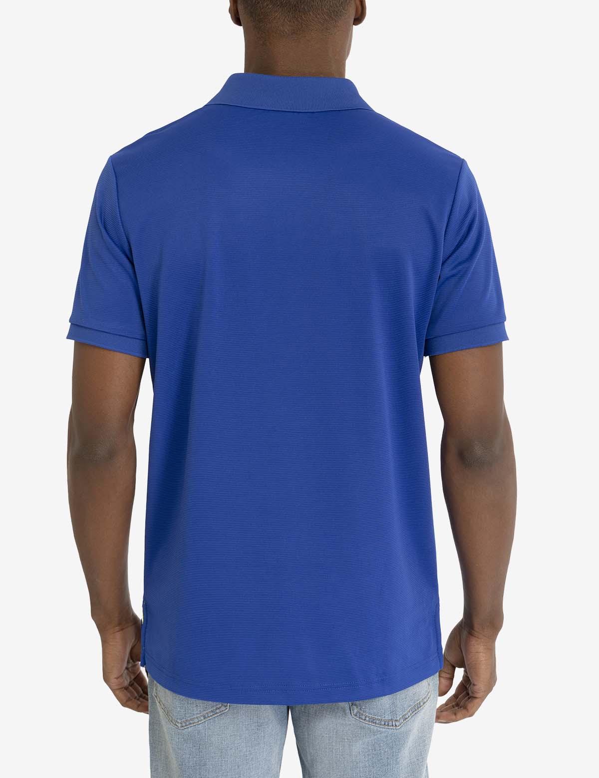 Textured Ottoman Polo Shirt for Men | Premium Cotton Style