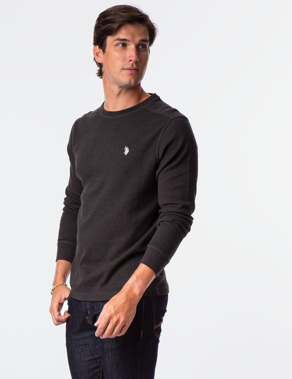 Thermal Long Sleeve Crew Neck Shirt | Relaxed Fit