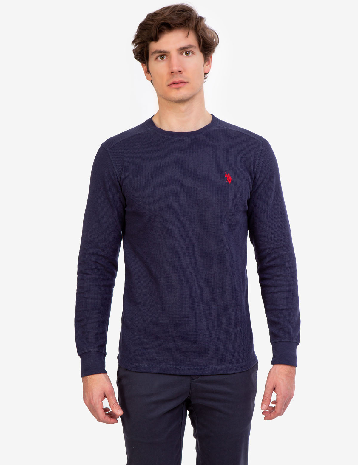 Thermal Long Sleeve Crew Neck Shirt | Relaxed Fit