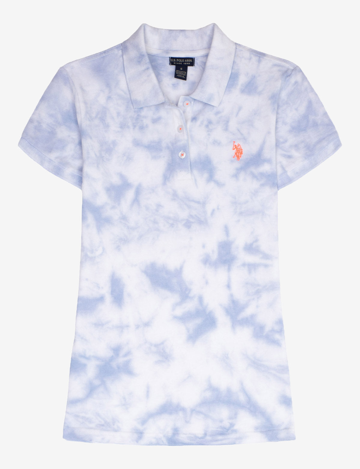 Tie Dye Polo Shirt with Short Sleeves & USPA Logo | Casual Wear
