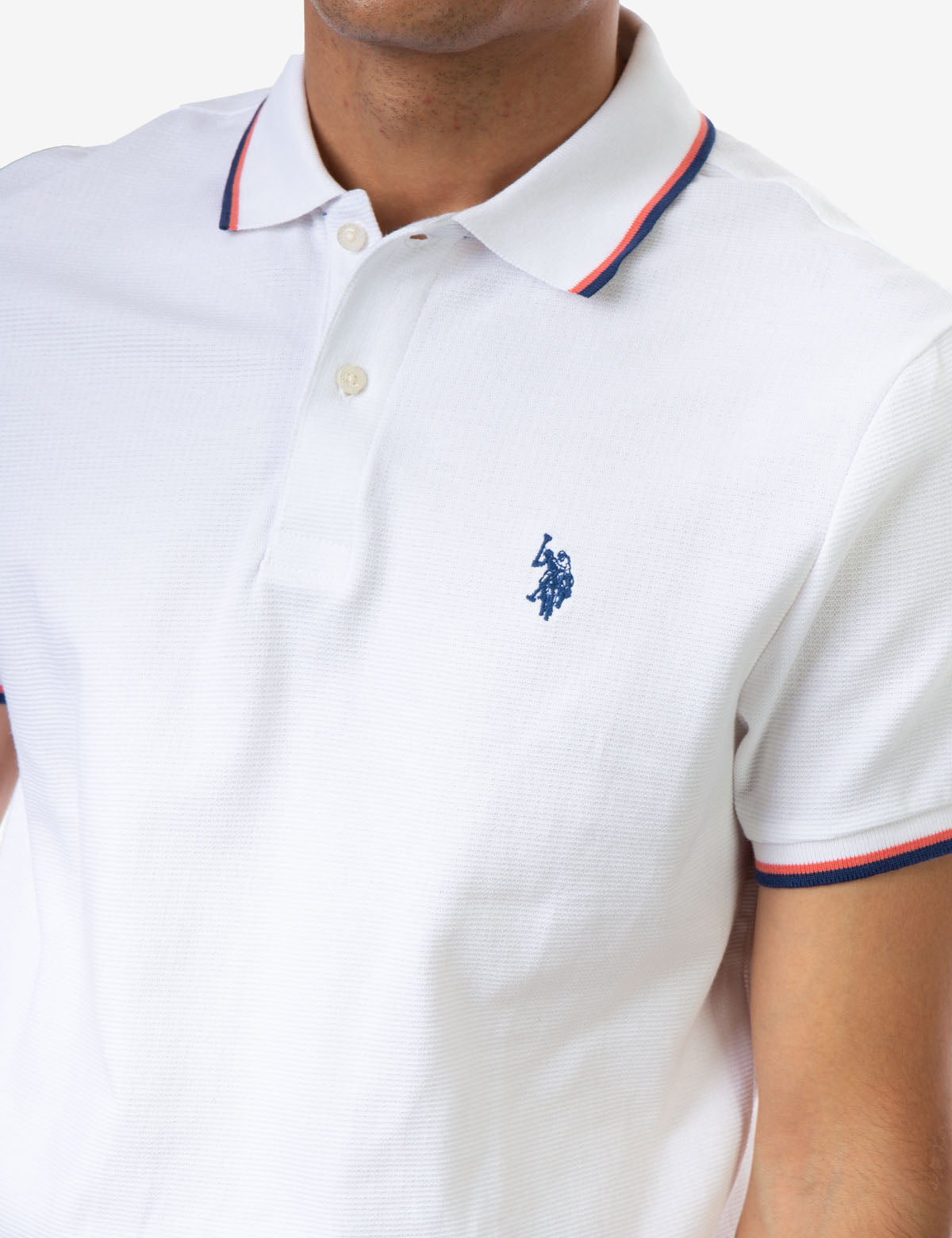 Tipped Ottoman Pique Polo Shirt with Rib Knit Cuffs | Classic Fit