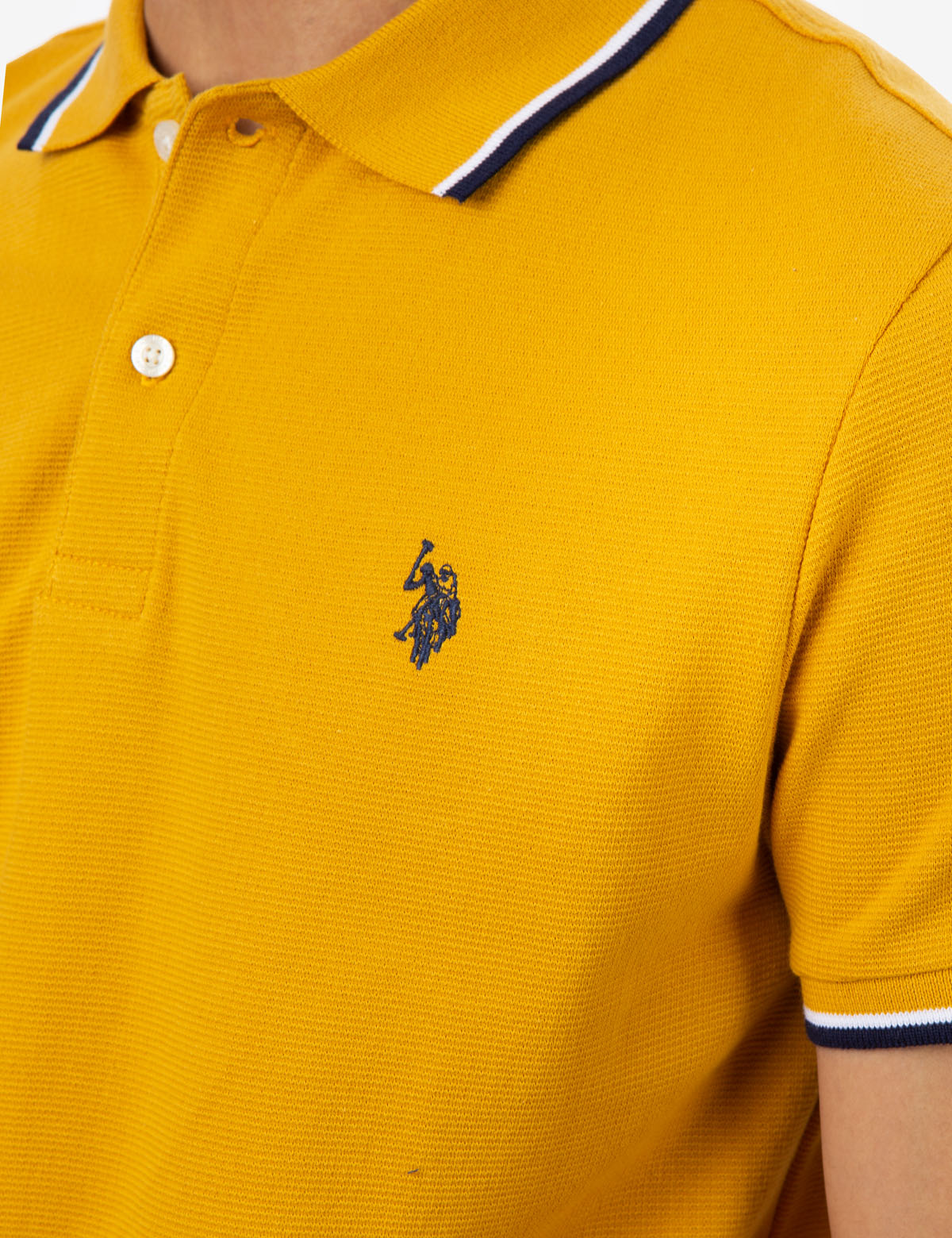Tipped Ottoman Pique Polo Shirt with Rib Knit Cuffs | Classic Fit