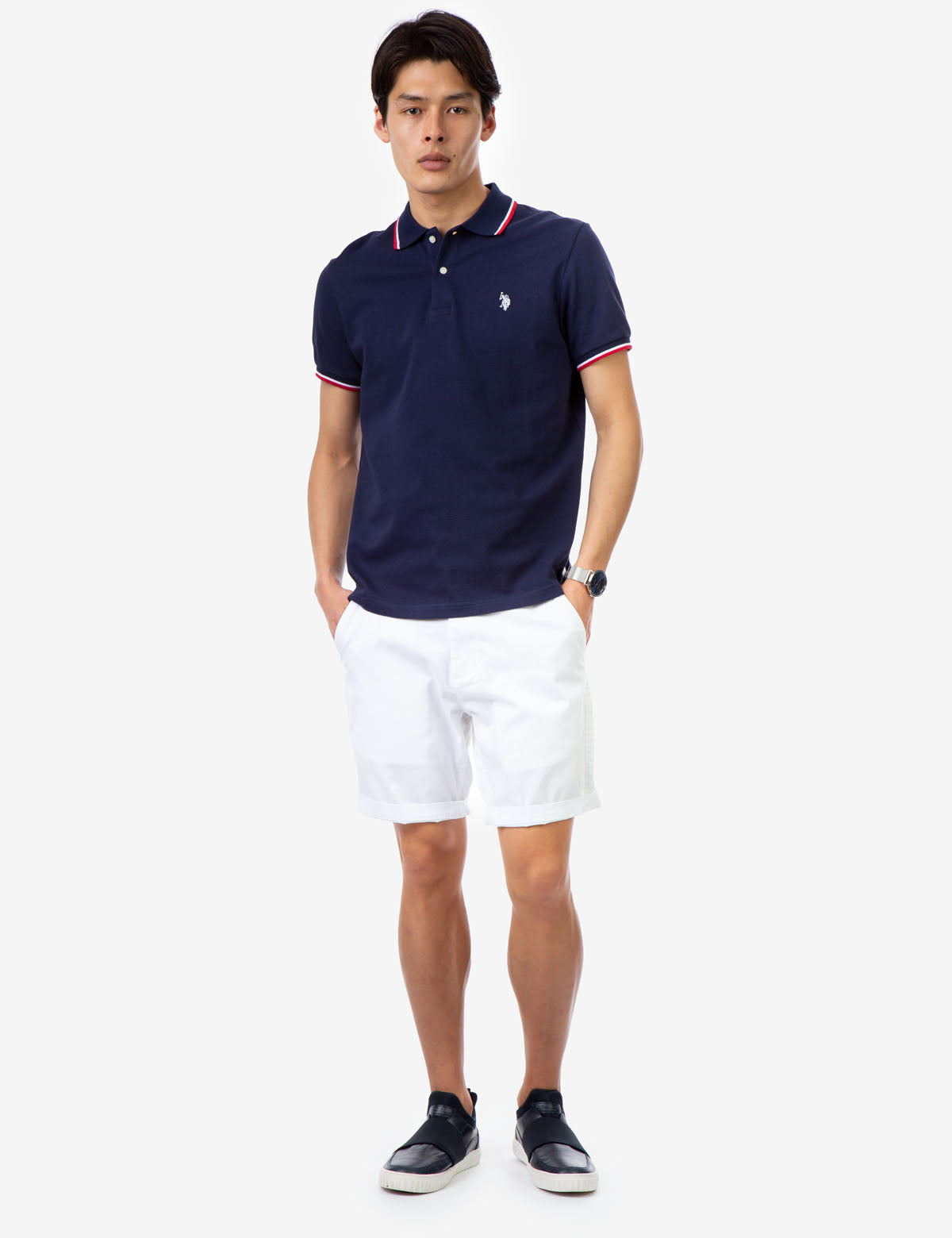 Tipped Ottoman Pique Polo Shirt with Rib Knit Cuffs | Classic Fit