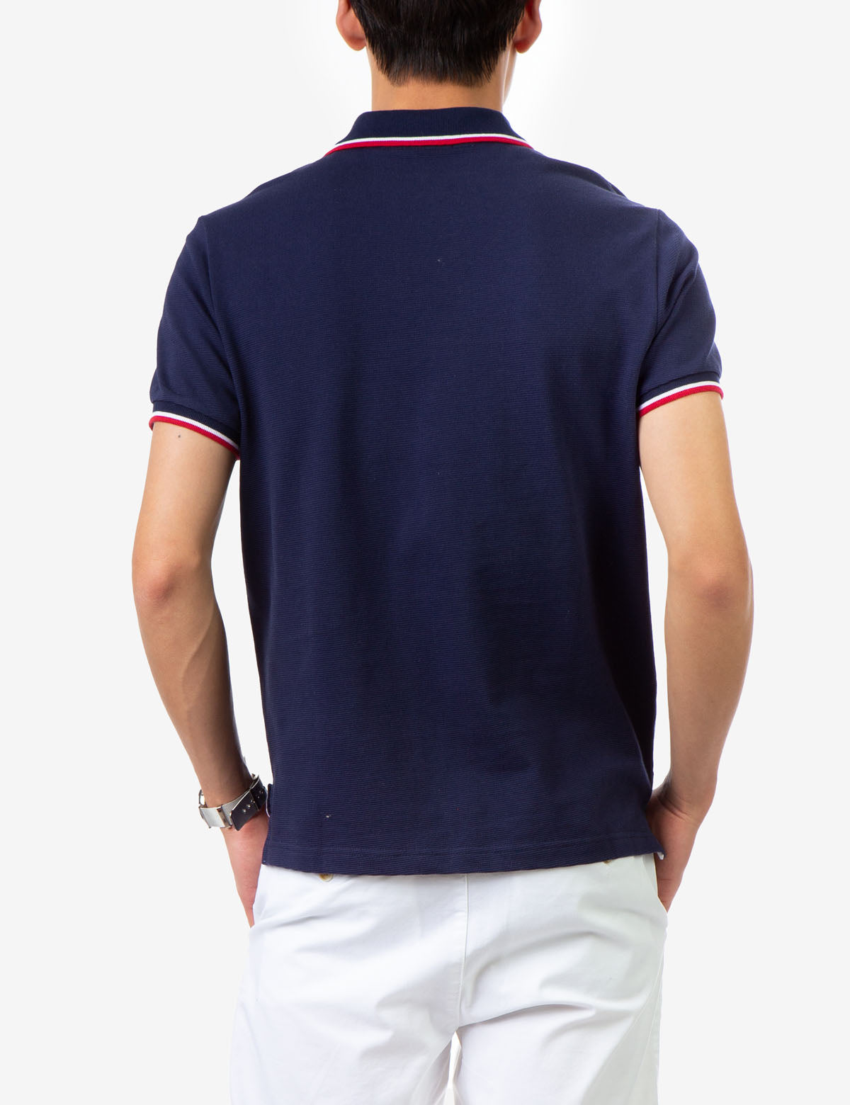 Tipped Ottoman Pique Polo Shirt with Rib Knit Cuffs | Classic Fit