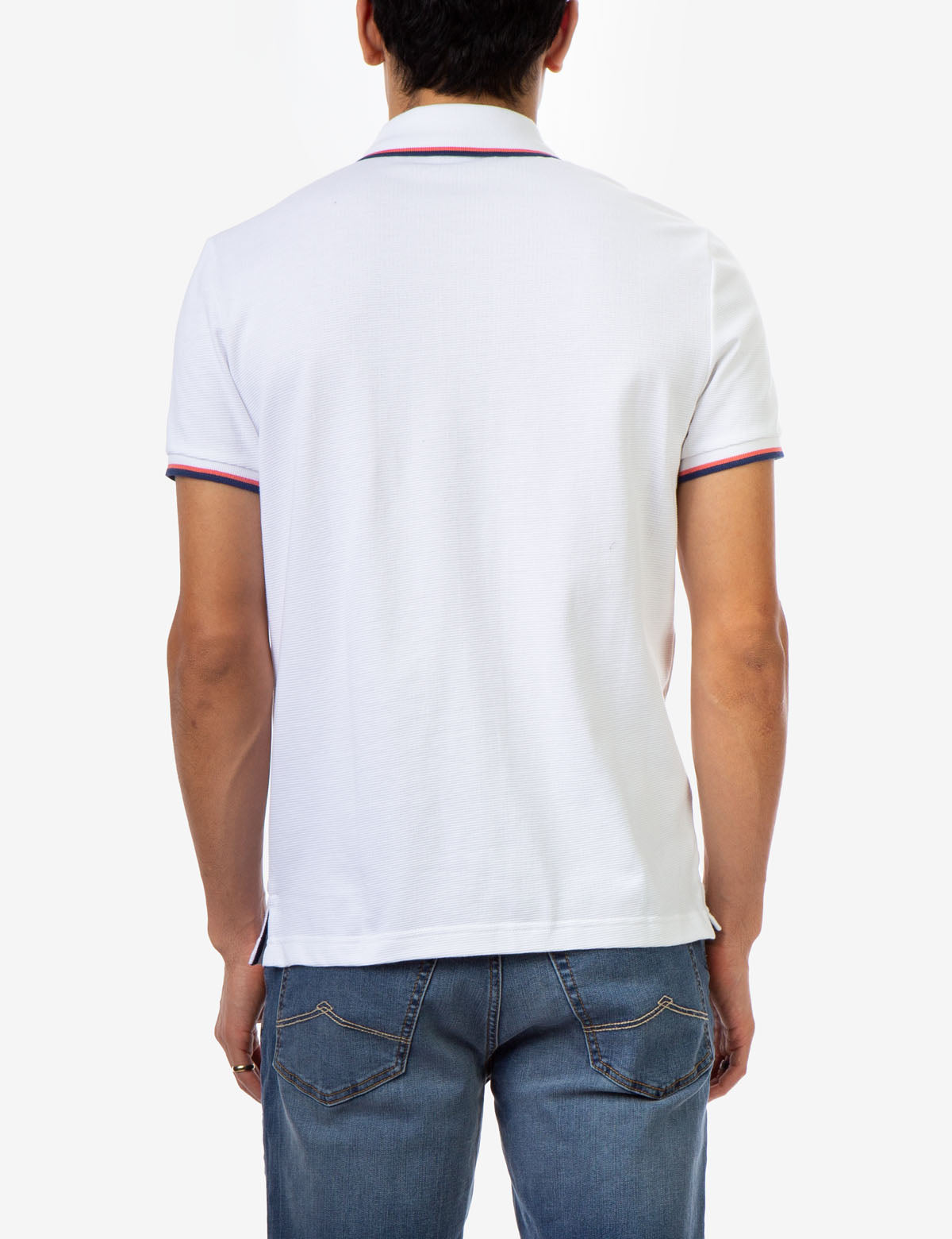 Tipped Ottoman Pique Polo Shirt with Rib Knit Cuffs | Classic Fit