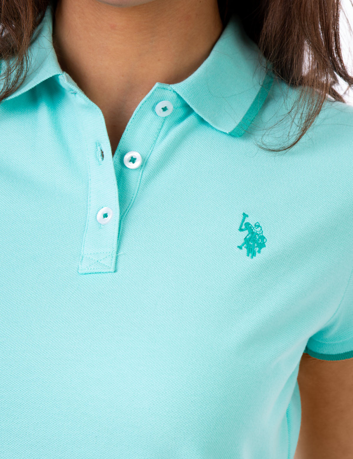 Men's Tipped Polo Shirt with Contrast Collar & Vented Hems