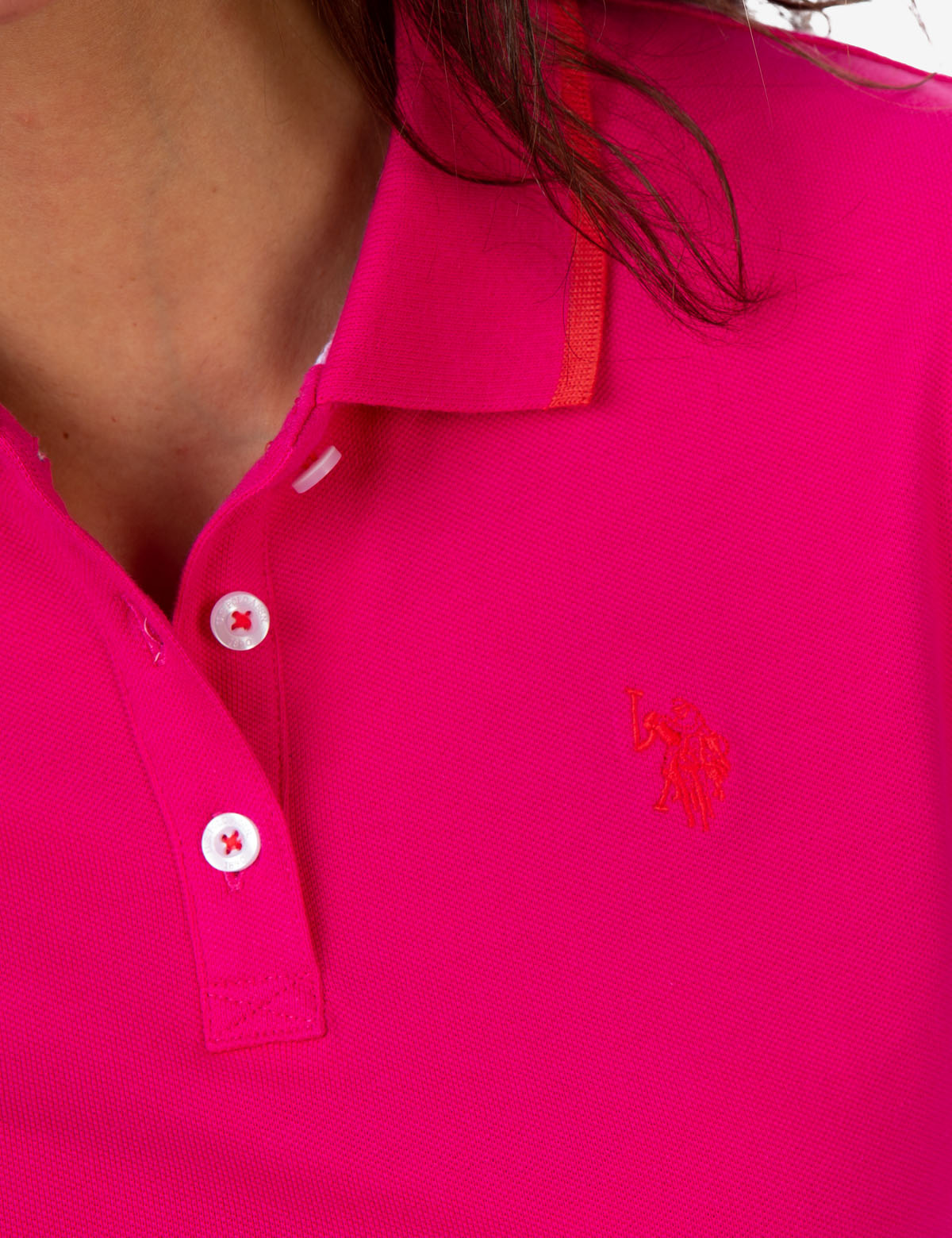 Men's Tipped Polo Shirt with Contrast Collar & Vented Hems
