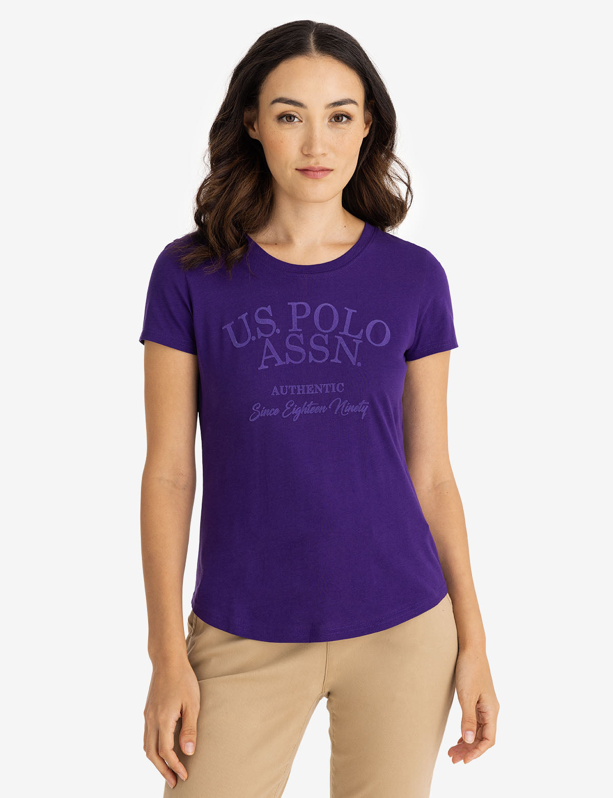 Tonal Flocked Scoop Neck Jersey T-Shirt | Semi-Sheer & Soft
