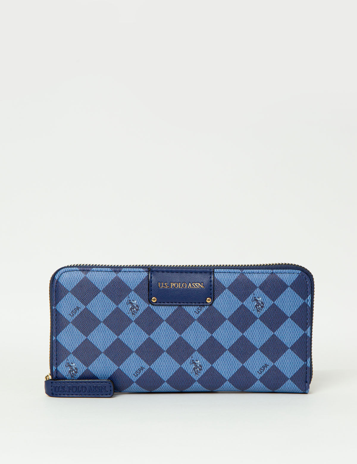 Large Zip Around Wallet with 8 Card Slots & Zippered Pocket | PU Leather