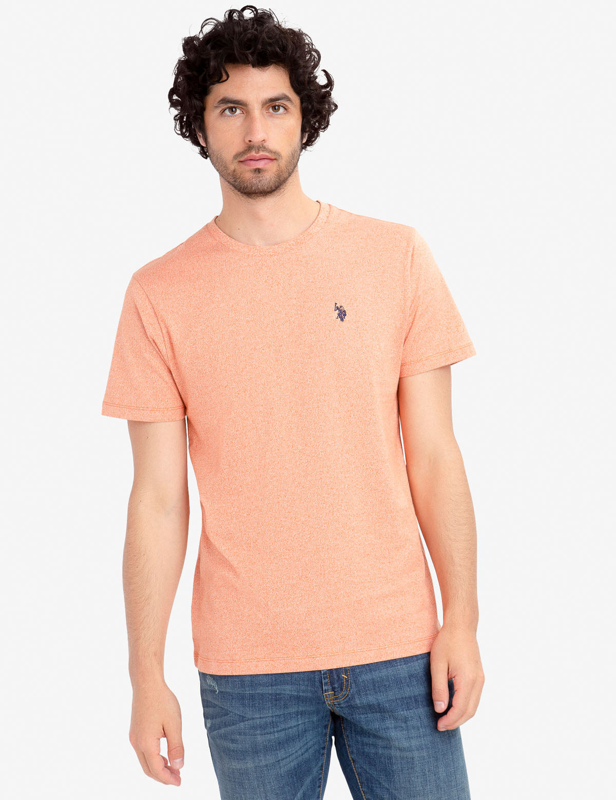 Twisted Yarn Cotton Crew Neck T-Shirt | Generous Fit & Machine Washable