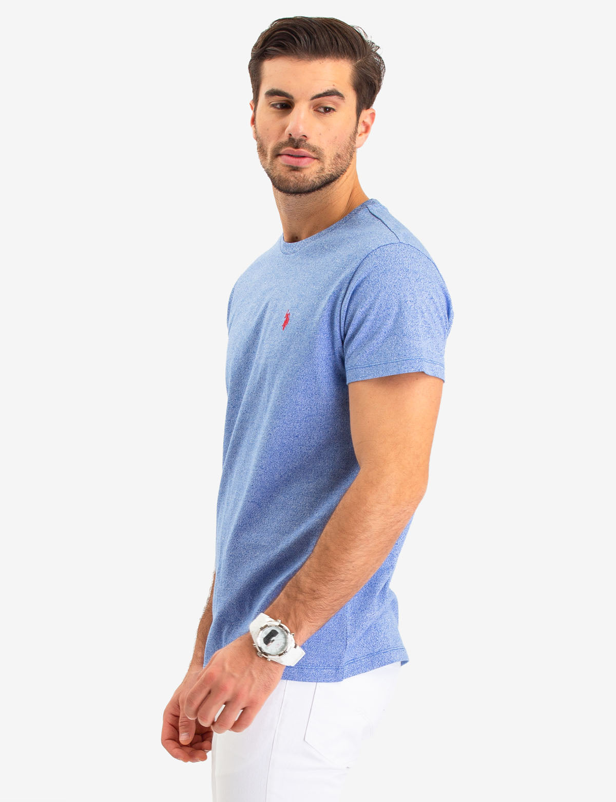 Twisted Yarn Cotton Crew Neck T-Shirt | Generous Fit & Machine Washable