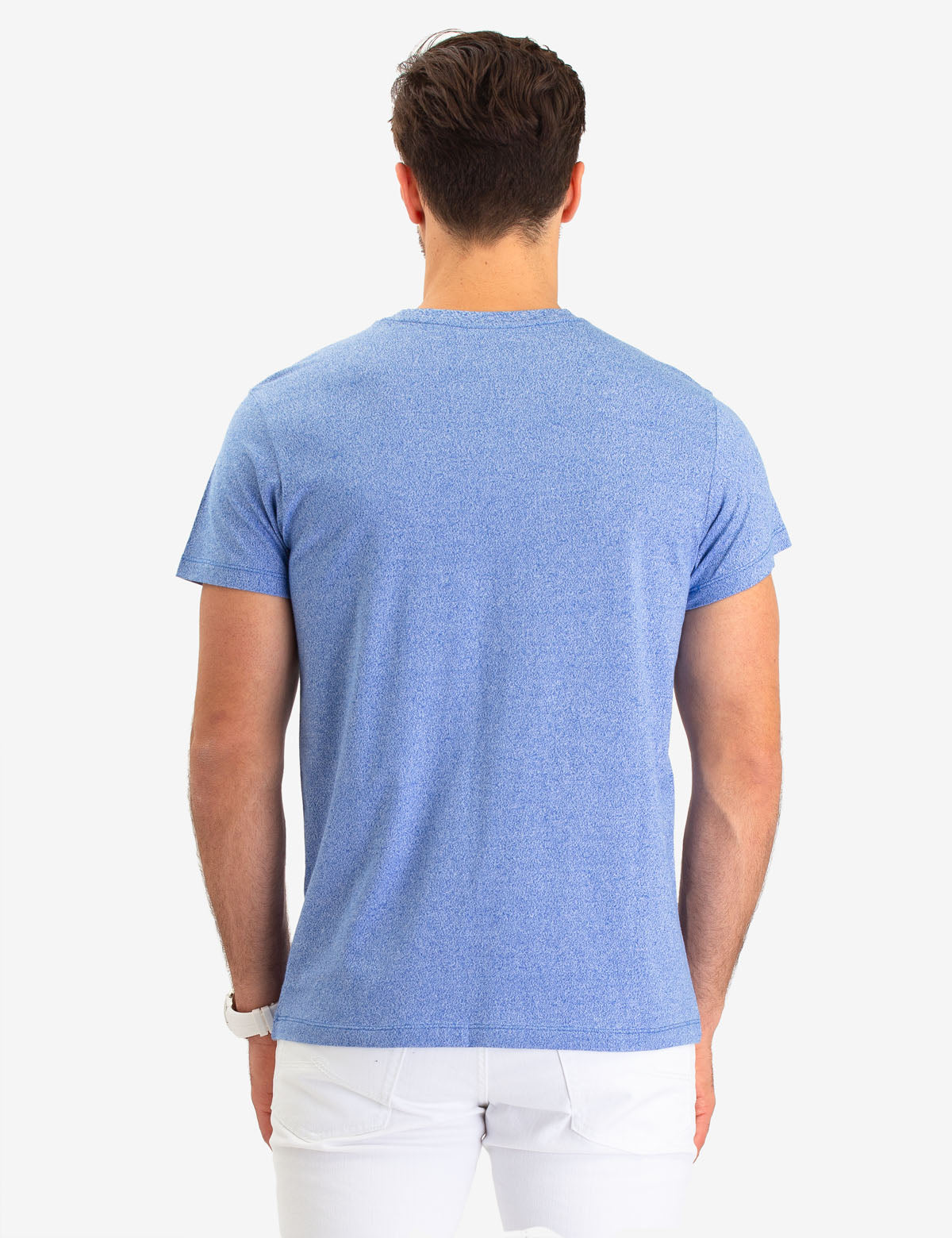 Twisted Yarn Cotton Crew Neck T-Shirt | Generous Fit & Machine Washable