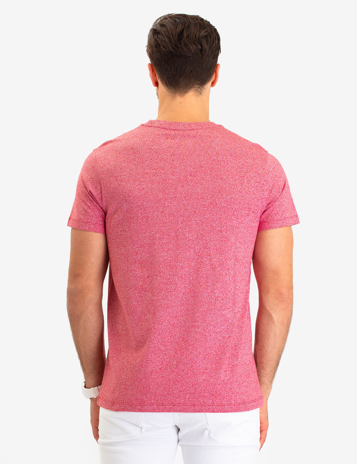 Twisted Yarn Cotton Crew Neck T-Shirt | Generous Fit & Machine Washable