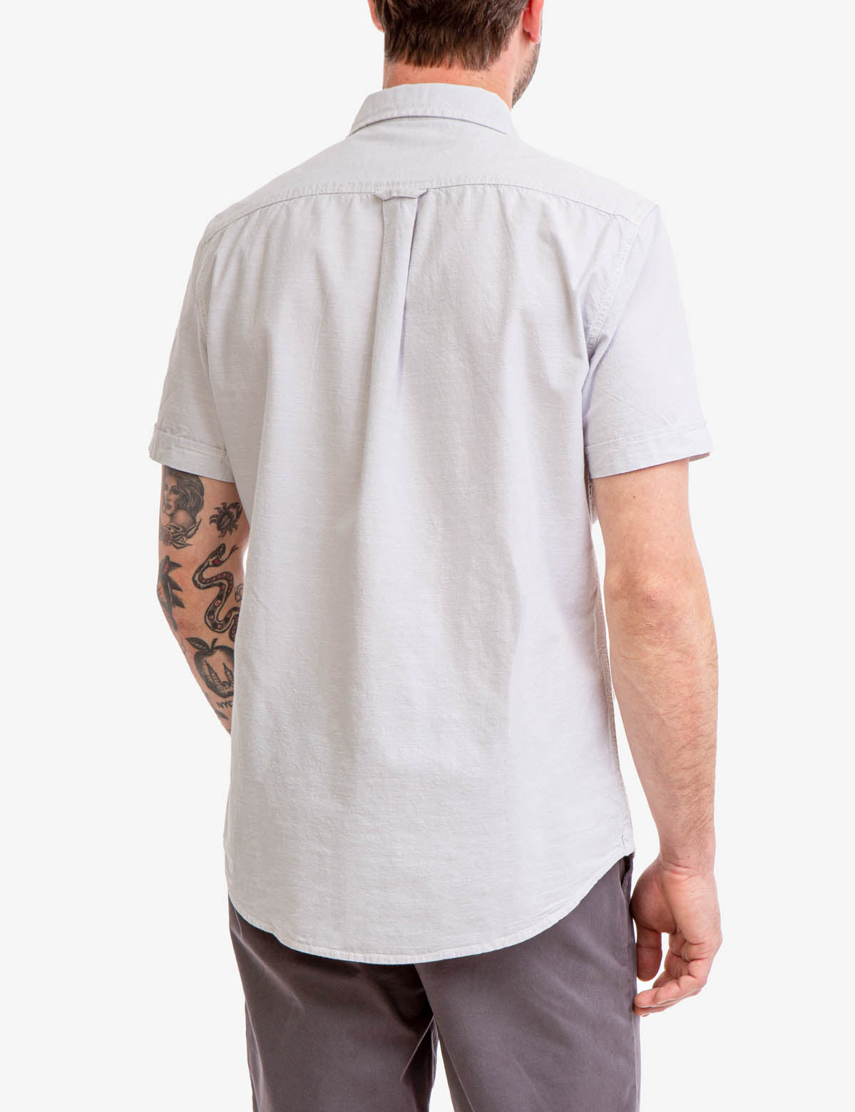 Men's Short Sleeve Utility Shirt with Two Pockets | 100% Cotton