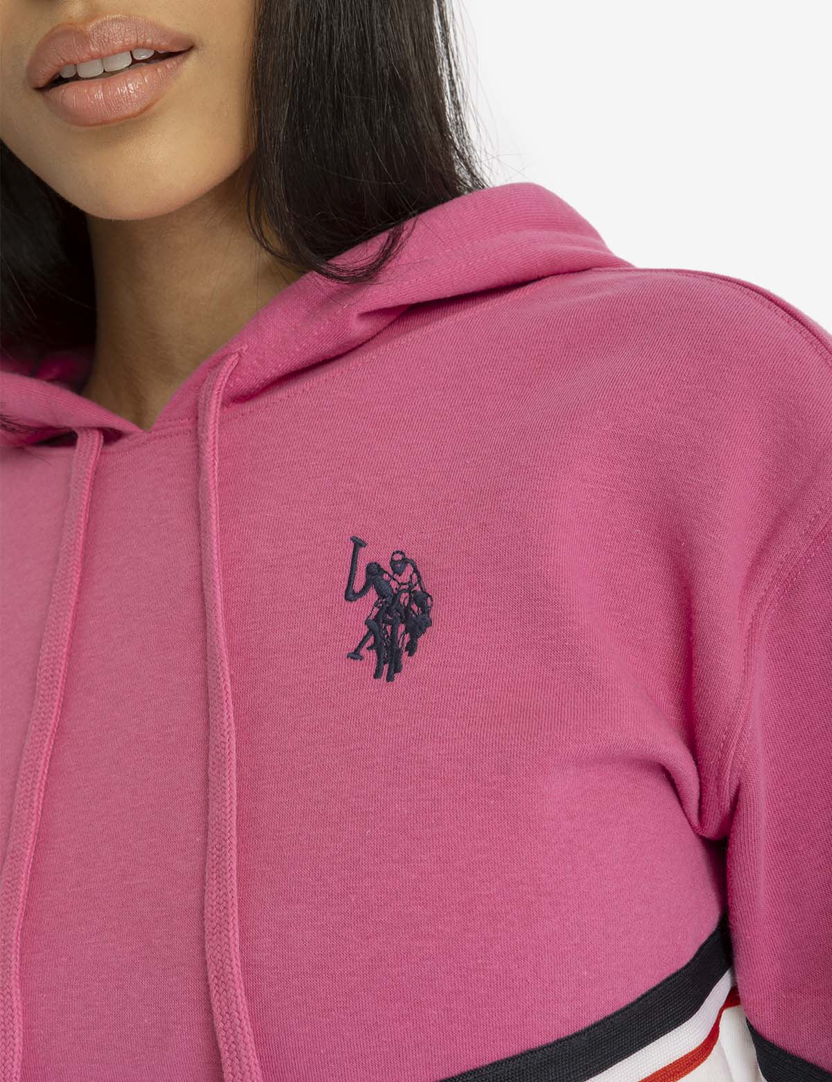 Two-Tone Striped Tape Hoodie | Signature Streetwear Style