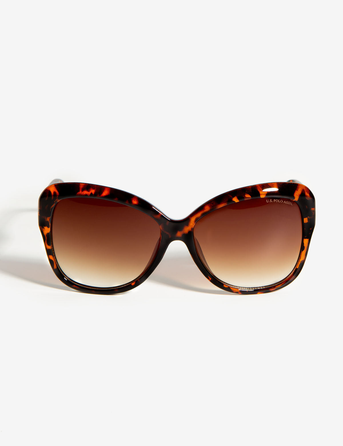 Two-Toned Butterfly Sunglasses with UV Protection & Tortoise Frame | Gradient Lens