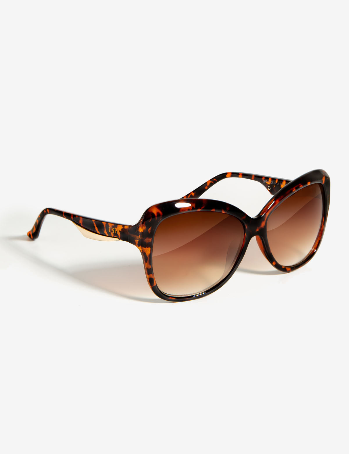 Two-Toned Butterfly Sunglasses with UV Protection & Tortoise Frame | Gradient Lens