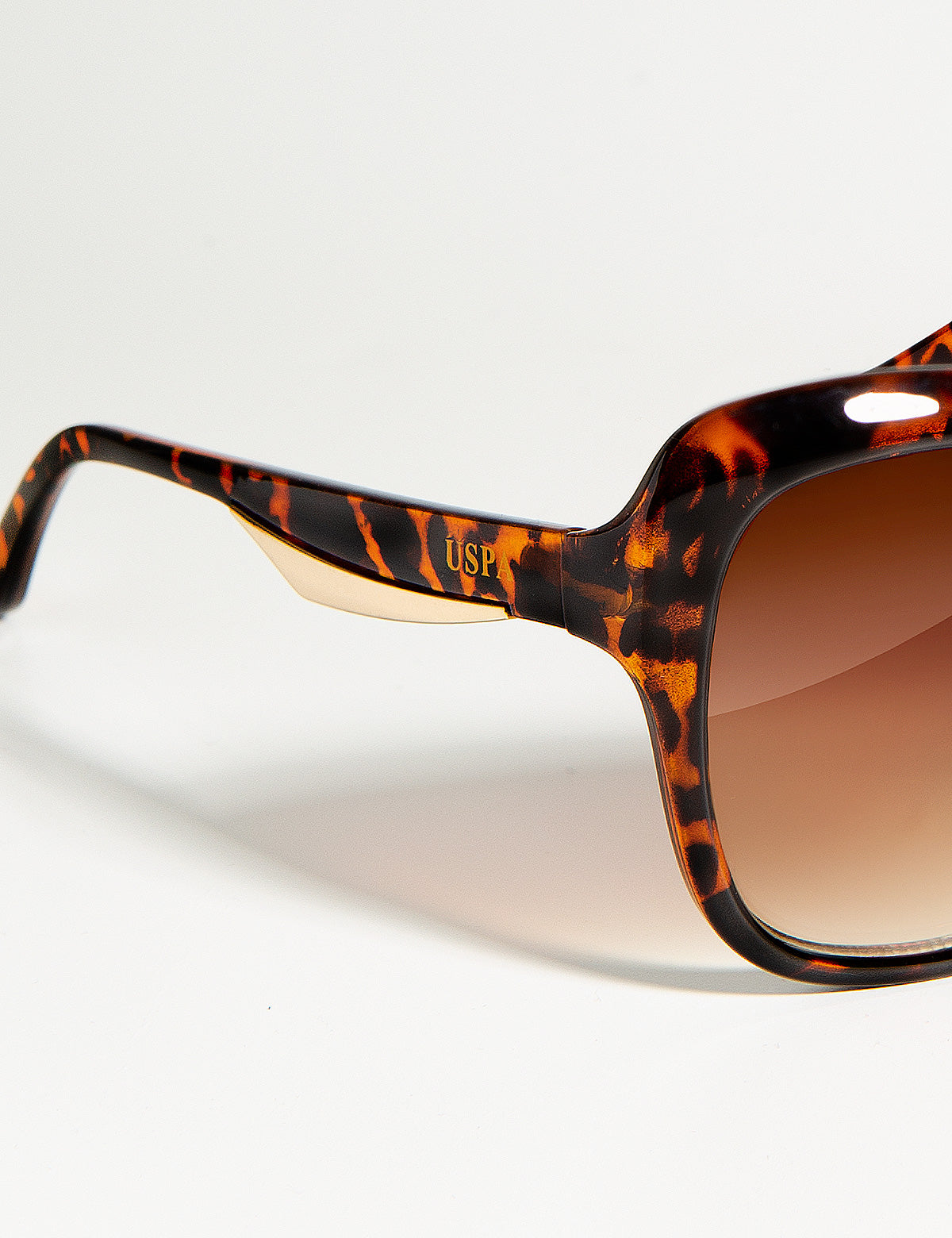 Two-Toned Butterfly Sunglasses with UV Protection & Tortoise Frame | Gradient Lens