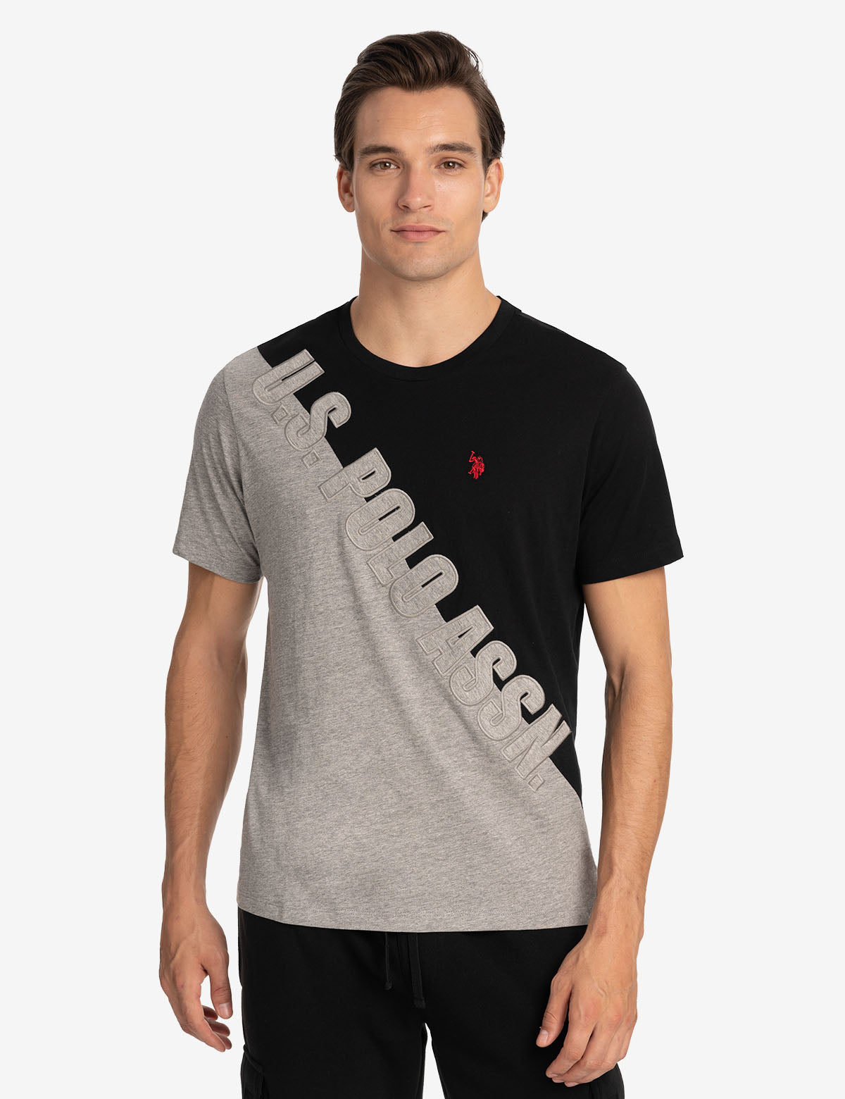 Diagonal Colorblock T-Shirt for Men | U.S. Polo Assn.