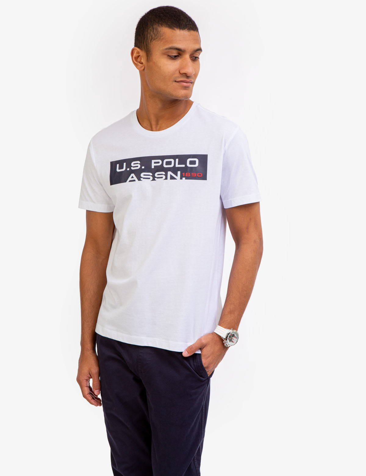 Graphic Print T-Shirt with Crew Neckline | U.S. Polo Assn.