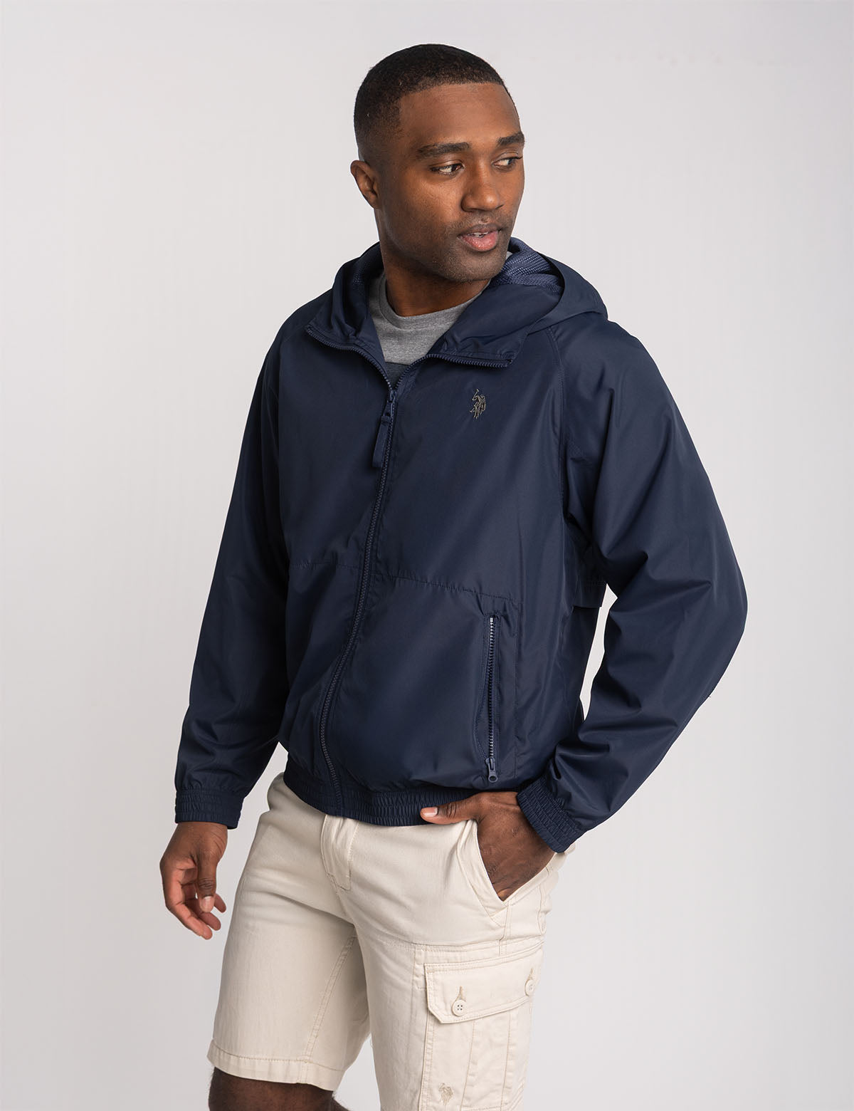 Lightweight Hooded Windbreaker Jacket for Men | U.S. Polo Assn.