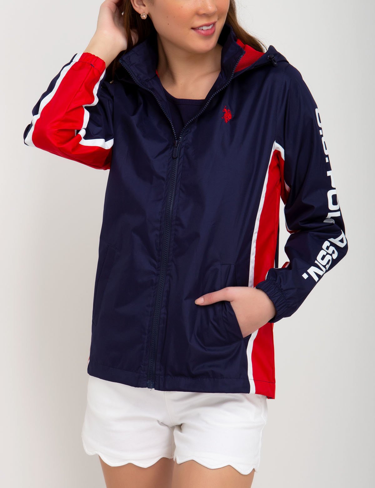 Men's Hooded Windbreaker Jacket for Outdoor | U.S. Polo Assn.