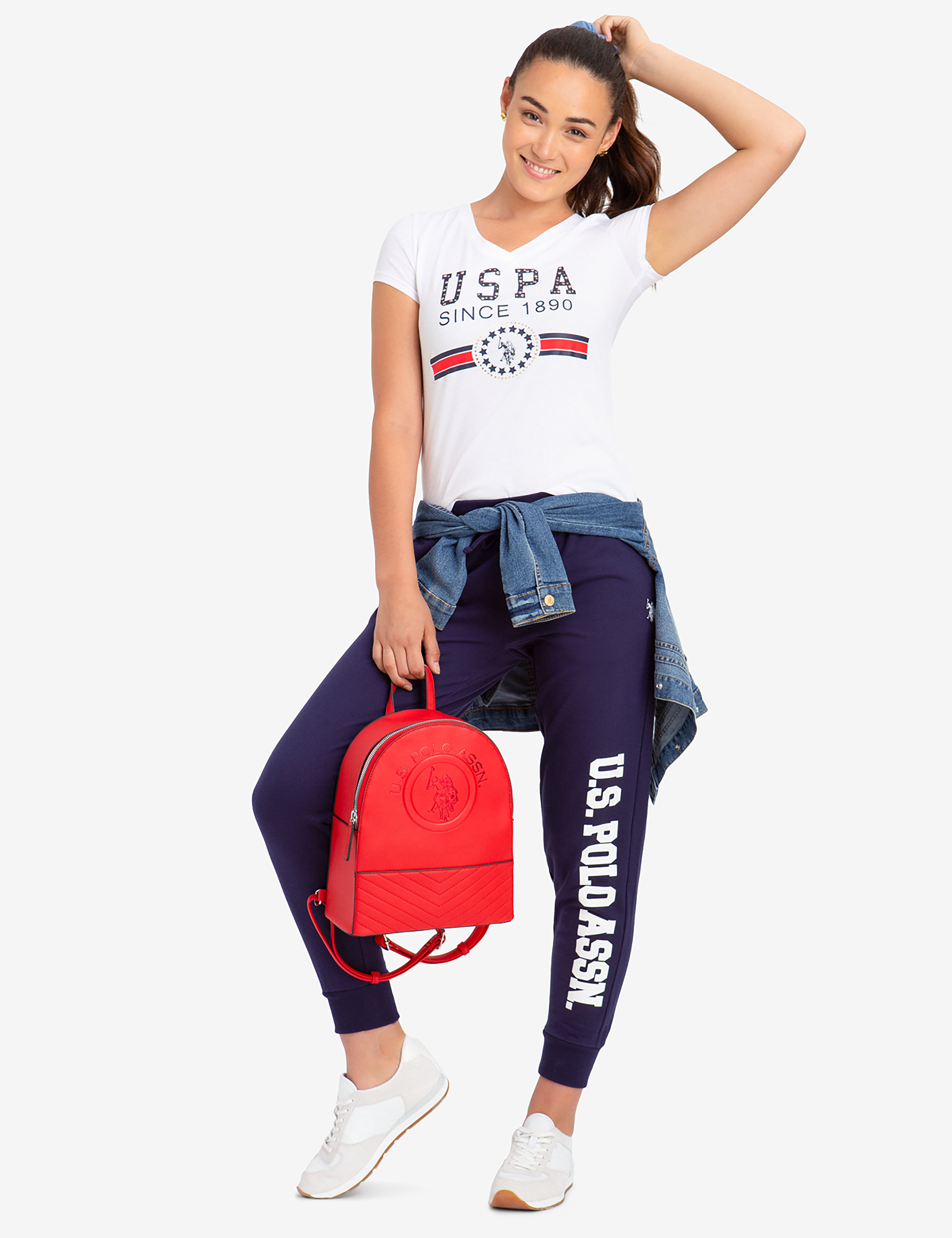 Men's Cotton Joggers with Drawstring Waist & Side Pockets | U.S. Polo Assn.