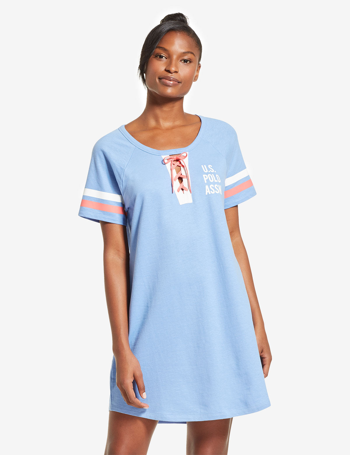 Lace-Up Dorm Shirt with Raglan Sleeves | U.S. Polo Assn.