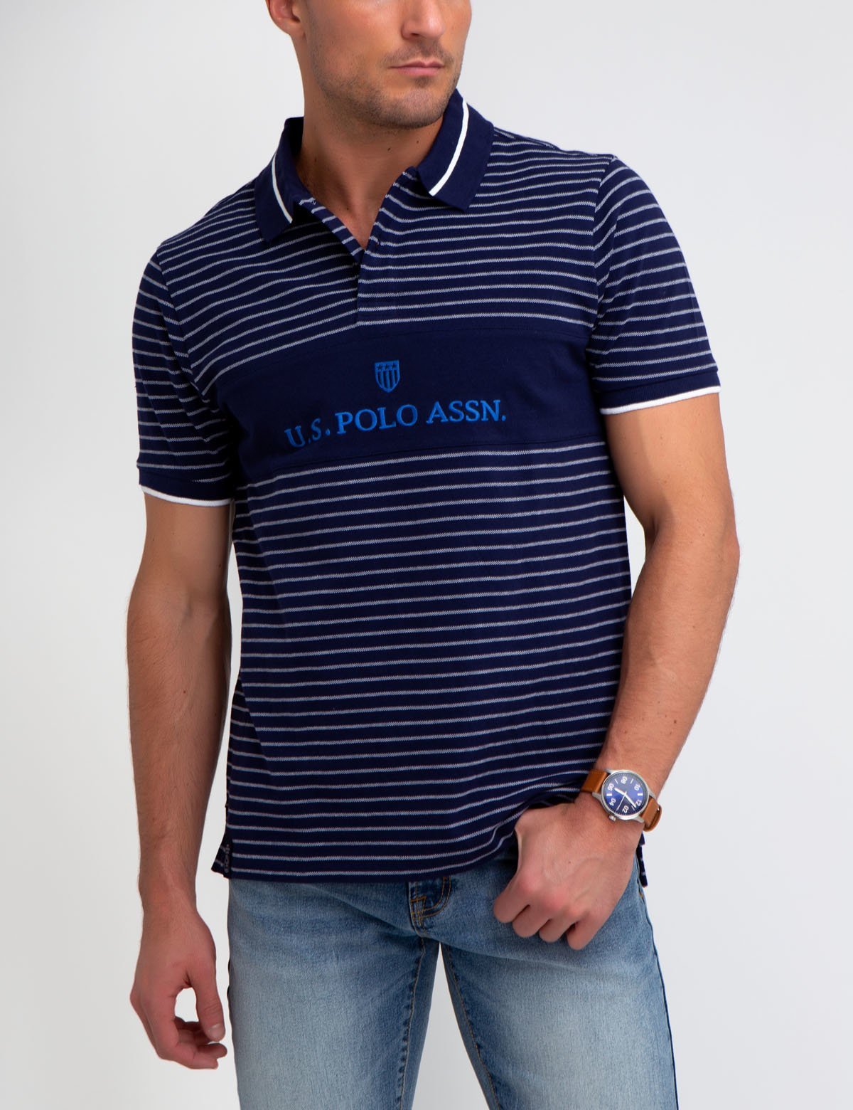Striped Polo Shirt for Men with Logo | U.S. Polo Assn.