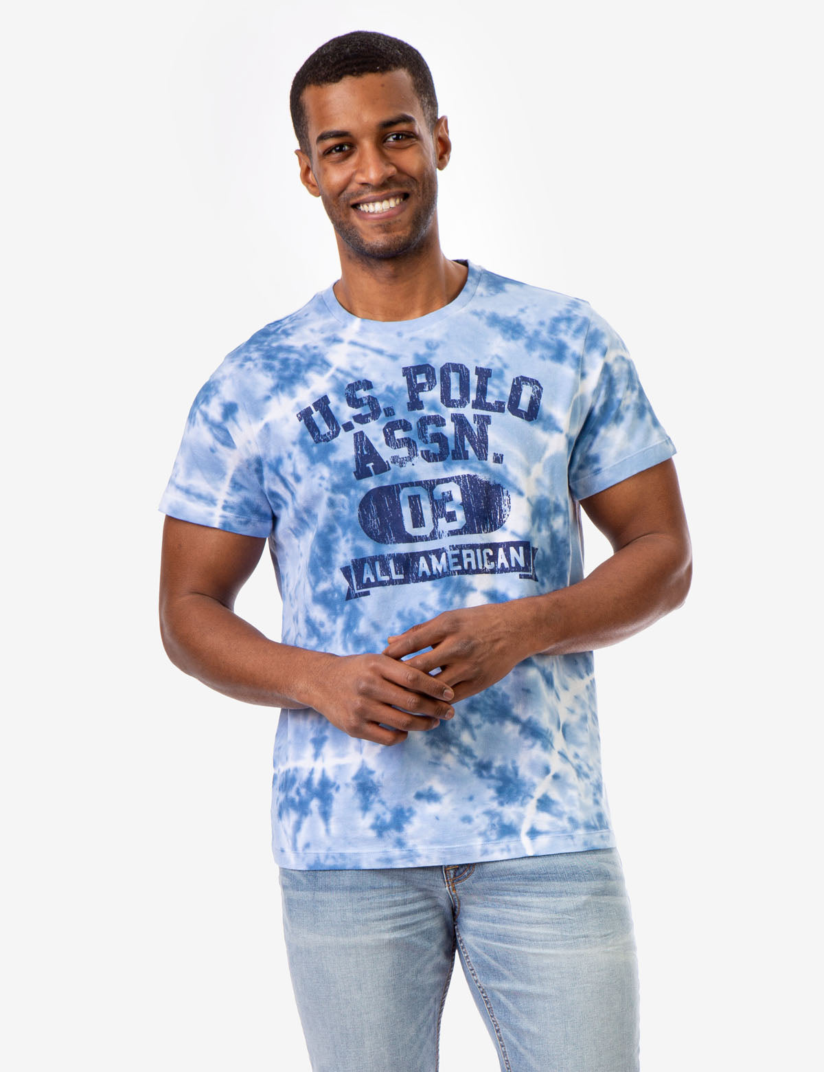 Tie Dye T-Shirt with Crew Neck & Short Sleeves | U.S. Polo Assn.