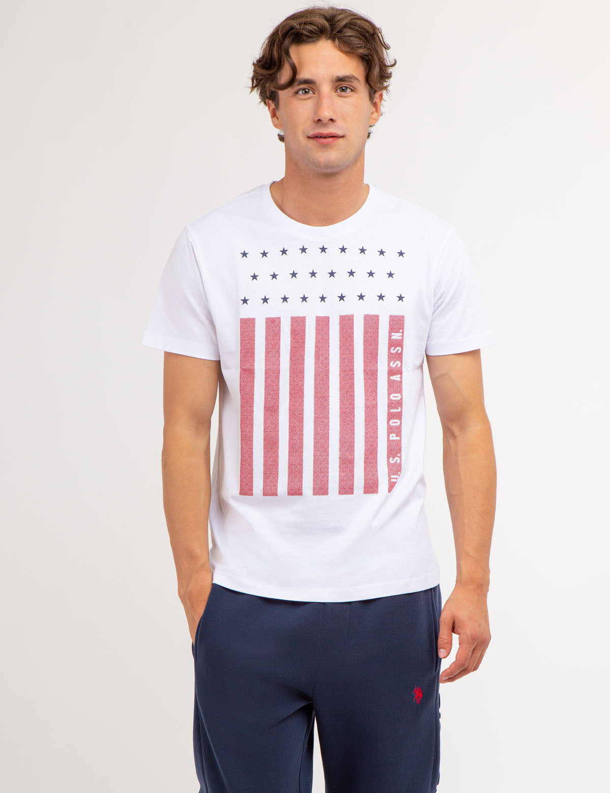 Vertical Flag Jersey T-Shirt for Men | U.S. Polo Assn.