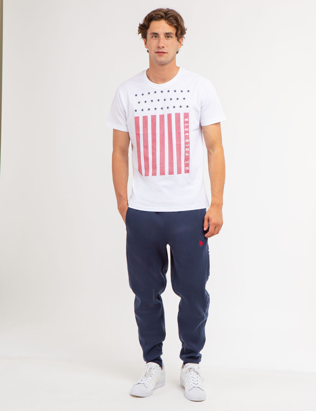 Vertical Flag Jersey T-Shirt for Men | U.S. Polo Assn.