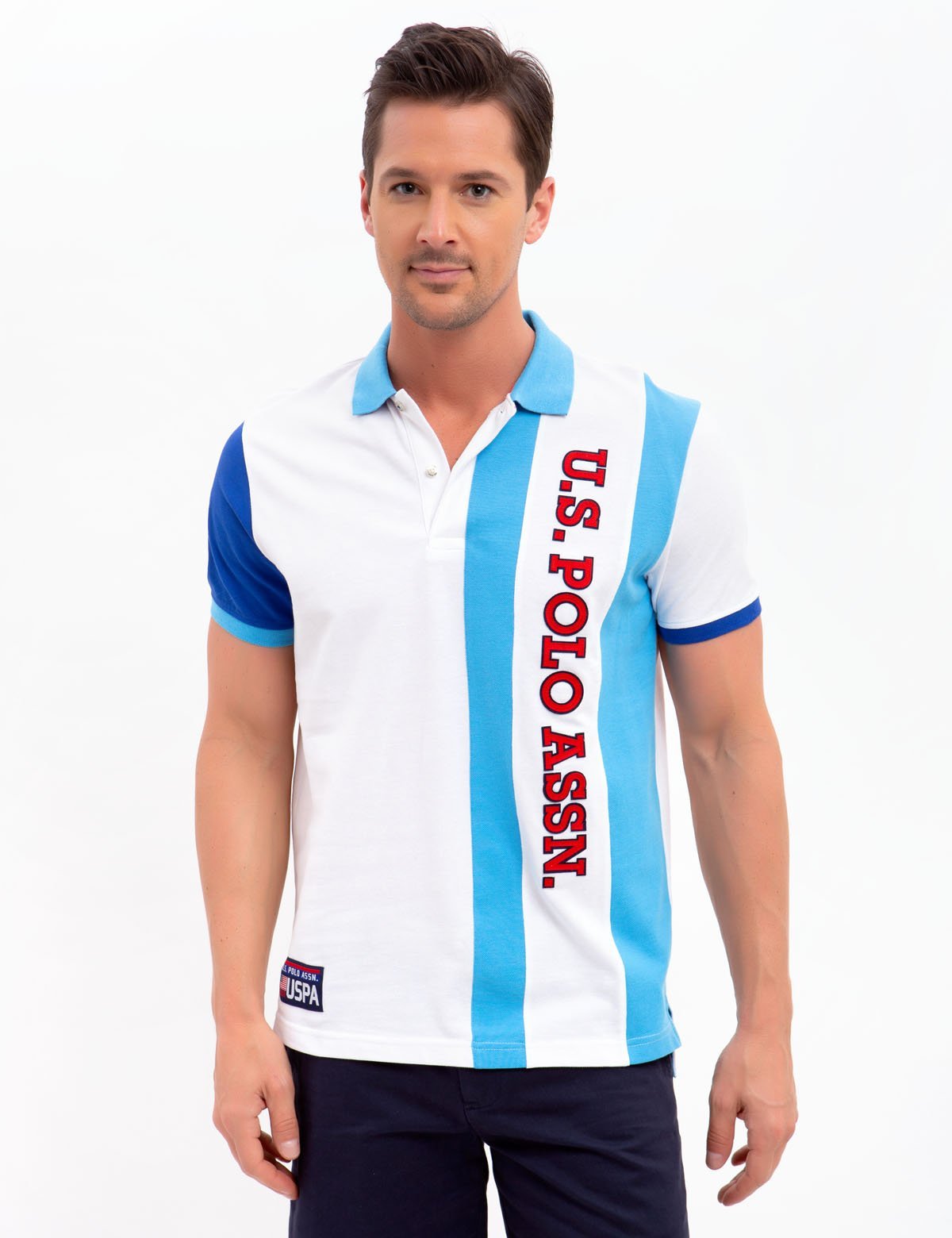 Men's Cotton Polo Shirt with Button Placket | U.S. Polo Assn.