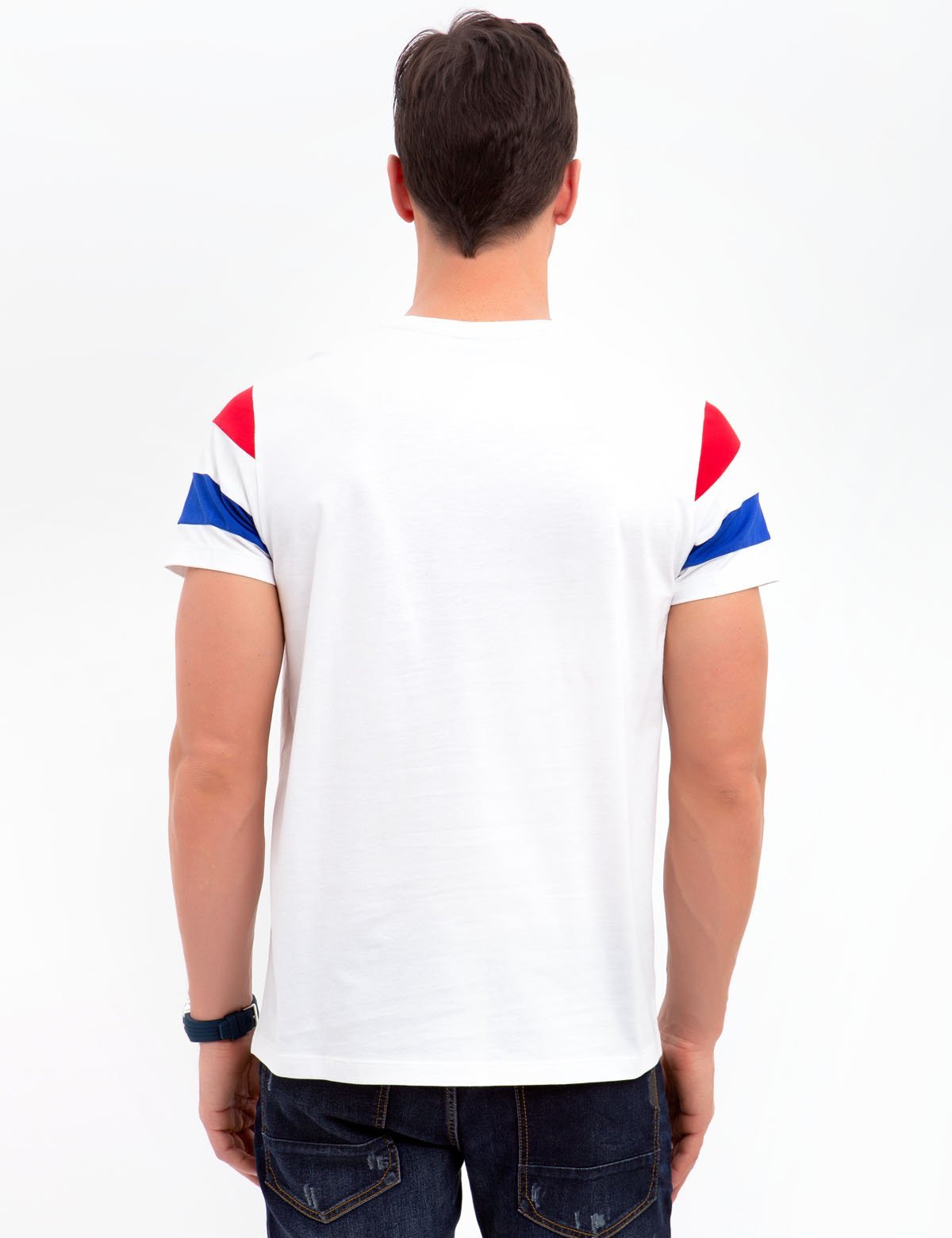 USA Graphic Crew Neck T-Shirt | Patriotic Red White Blue Cotton