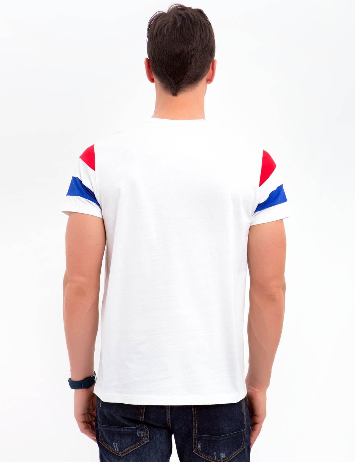 USA Graphic Crew Neck T-Shirt | Patriotic Red White Blue Cotton