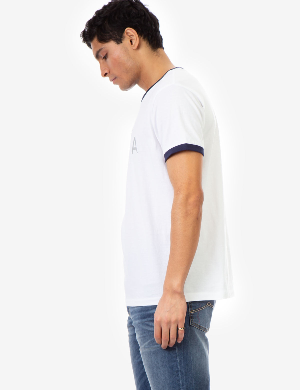 USA Logo Crew Neck T-Shirt with Contrast Trim & USPA Stitching