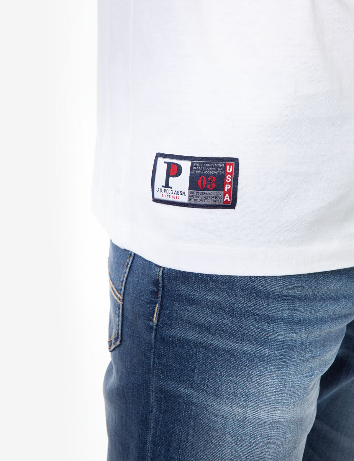 USA Logo Crew Neck T-Shirt with Contrast Trim & USPA Stitching