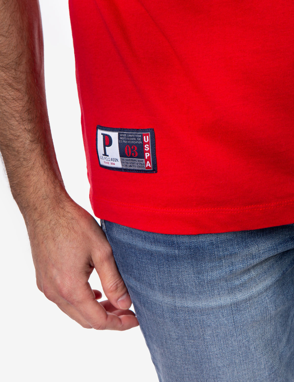 USA Logo Crew Neck T-Shirt with Contrast Trim & USPA Stitching